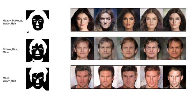 Cross-modal face generation samples